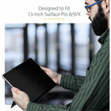 StarTech.com 4-Way Privacy Screen For 13-inch Surface Pro 8/9/X Laptop, For Portrait/Landscape, Touch-Enabled, +/- 30 Deg. View, Matte