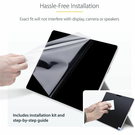 StarTech.com 4-Way Privacy Screen For 13-inch Surface Pro 8/9/X Laptop, For Portrait/Landscape, Touch-Enabled, +/- 30 Deg. View, Matte