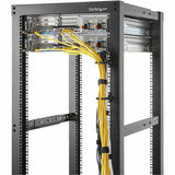 StarTech.com 5-Pack 1U Vertical Cable Management D-Ring Hooks, Server Rack Cable Management, Cable Manager, Network Rack Wire Organizers