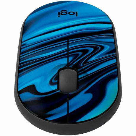 Logitech M340 Wireless Mouse with Limited Edition Prints, USB Receiver and Silent Clicks, Portable Wireless Mouse for Laptop, PC, Windows, Chrome, Surface, Blue Galaxy