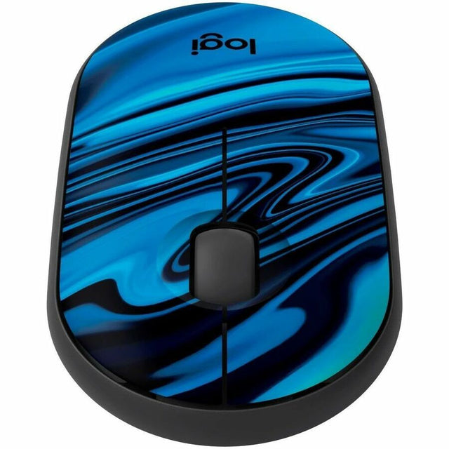 Logitech M340 Wireless Mouse with Limited Edition Prints, USB Receiver and Silent Clicks, Portable Wireless Mouse for Laptop, PC, Windows, Chrome, Surface, Blue Galaxy