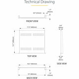 StarTech.com 1U Server Rack Cabinet Shelf - Fixed 16" Deep Cantilever Rackmount Tray for 19" Data/AV/Network Enclosure w/Cage Nuts, Screws