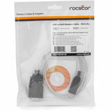 Rocstor 3ft 1 Port USB to Null Modem RS232 DB9 Serial DCE Adapter Cable with FTDI