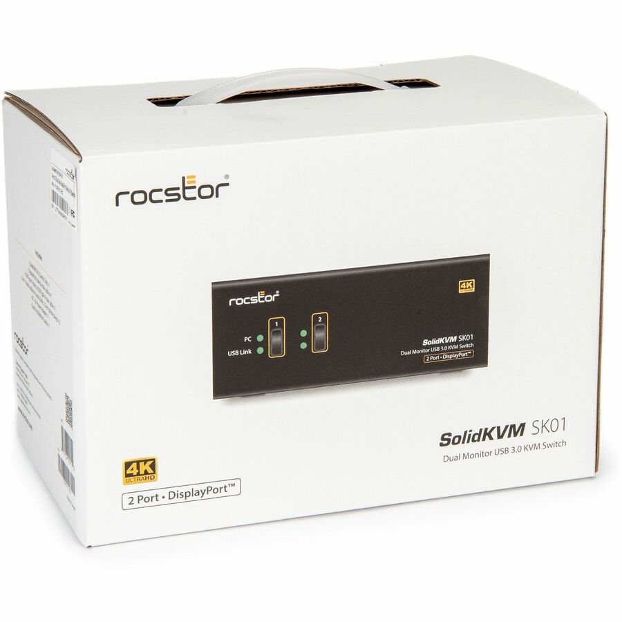 ROCSTOR KVM SK01 2-PORT 4K