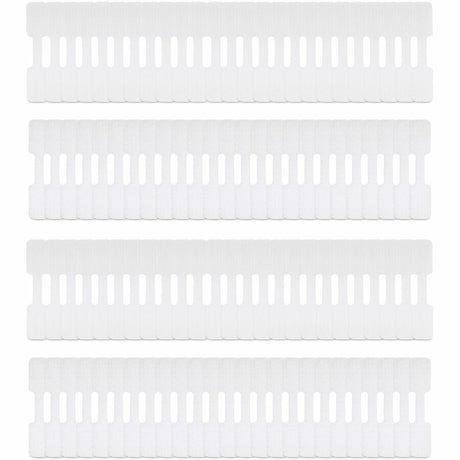 StarTech.com 3.5in (9cm) Cable Labels, 100 Pack, White, Hook-to-Hook Cable Tags, Write-On Cord Labels for Cable Management, Cord Identification