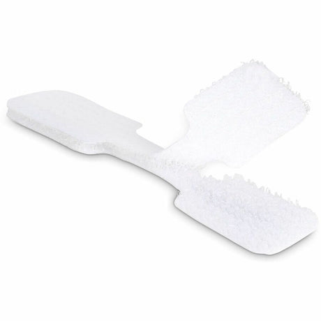 StarTech.com 3.5in (9cm) Cable Labels, 100 Pack, White, Hook-to-Hook Cable Tags, Write-On Cord Labels for Cable Management, Cord Identification