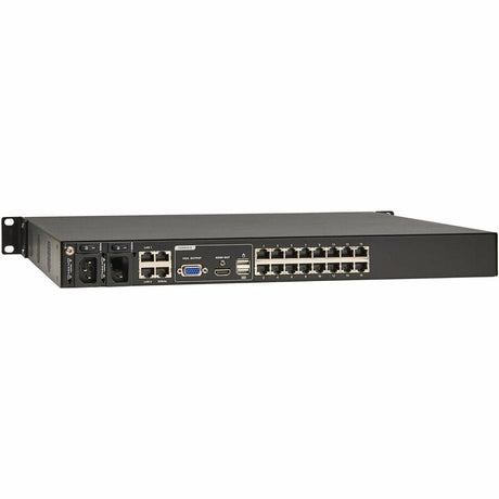 Eaton 16-Port Cat5e KVM over IP Switch - Virtual Media, 4 Users (Remote + 1 Local Port), HDMI Output, 1U Rack-Mount, TAA