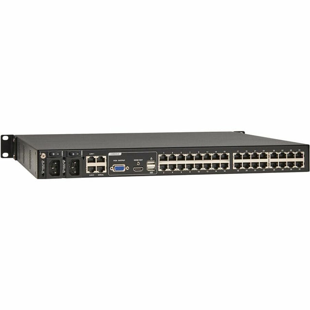 Eaton 32-Port Cat5e KVM over IP Switch - Virtual Media, 3 Remote/1 Local User, HDMI Output, 1U Rack-Mount, TAA