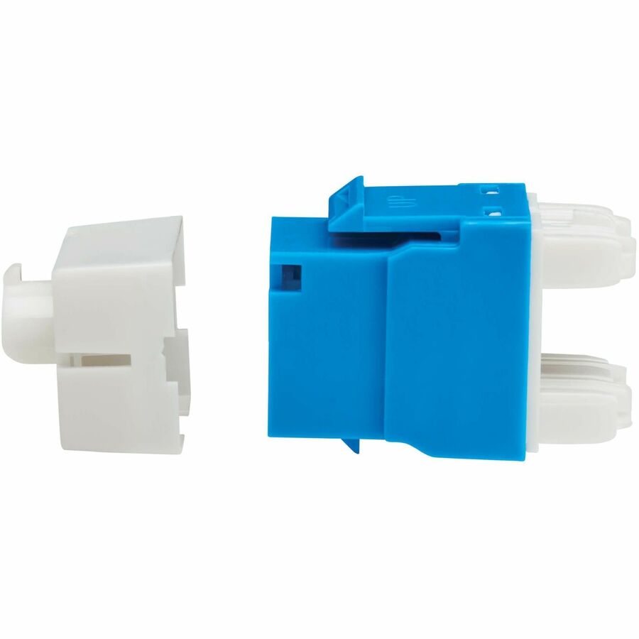 Eaton Tripp Lite Series Cat6a Keystone Jacks, 25 Pack - 4PPoE Compliant, 110/Krone, 568A/B, RJ45 Ethernet, Blue, TAA