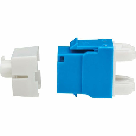 Eaton Tripp Lite Series Cat6a Keystone Jacks, 10 Pack - 4PPoE Compliant, 110/Krone, 568A/B, RJ45 Ethernet, Blue, TAA