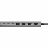 Belkin USB-C 8-in1 Dual Display Core Hub - Docking Station - 10 Gbps - 100W - 3xUSB-C, 2xUSB-A, 2xHDMI, Ethernet - 4K - Grey