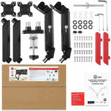 SIIG Dual Monitor Gas Spring Arm Desk Mount - 13" to 32" - Max Load 22 lbs - VESA 75/100mm