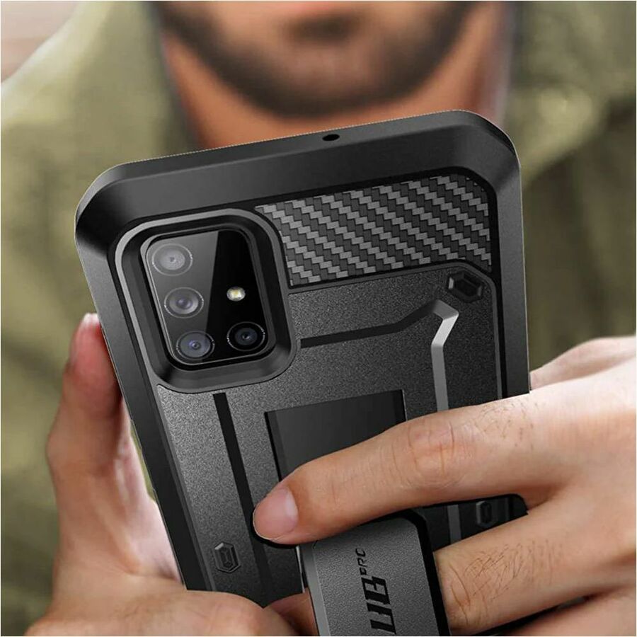 SUP Unicorn Beetle Pro Rugged Carrying Case (Holster) Samsung Galaxy A71 5G Smartphone - Black