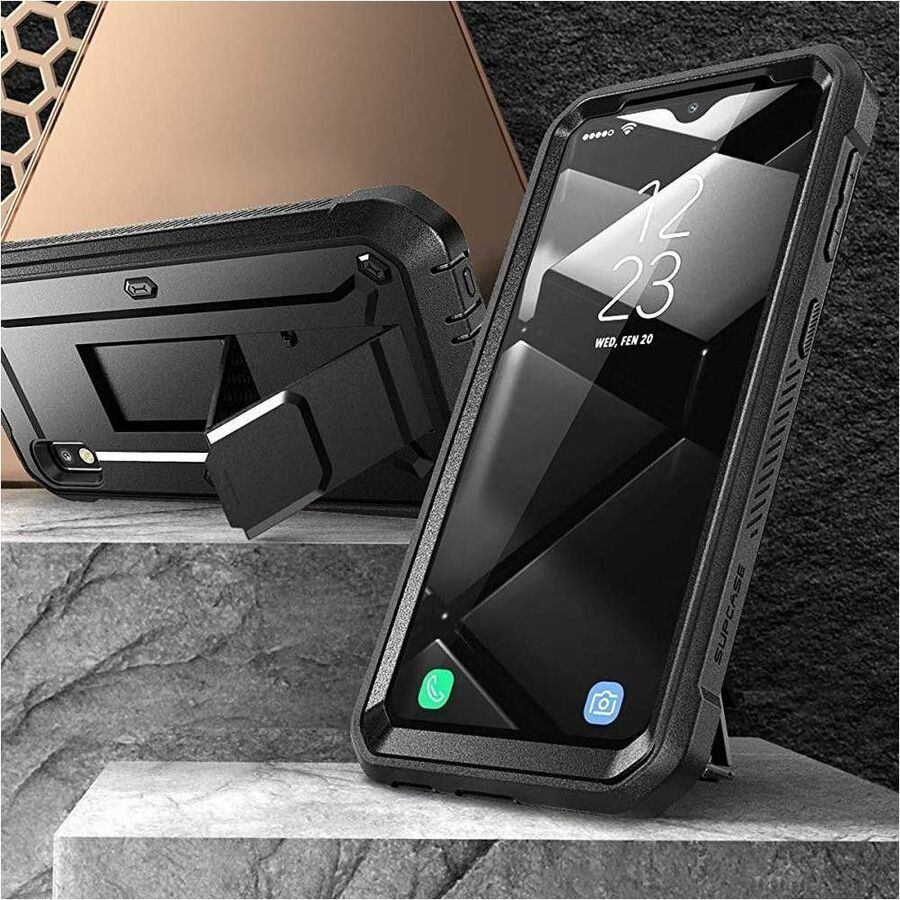 SUP Unicorn Beetle Pro Rugged Carrying Case (Holster) Samsung Galaxy A10e Smartphone - Black