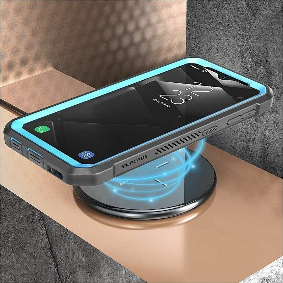 SUPCASE Unicorn Beetle Pro Rugged Carrying Case (Holster) Samsung Galaxy A10e Smartphone - Blue