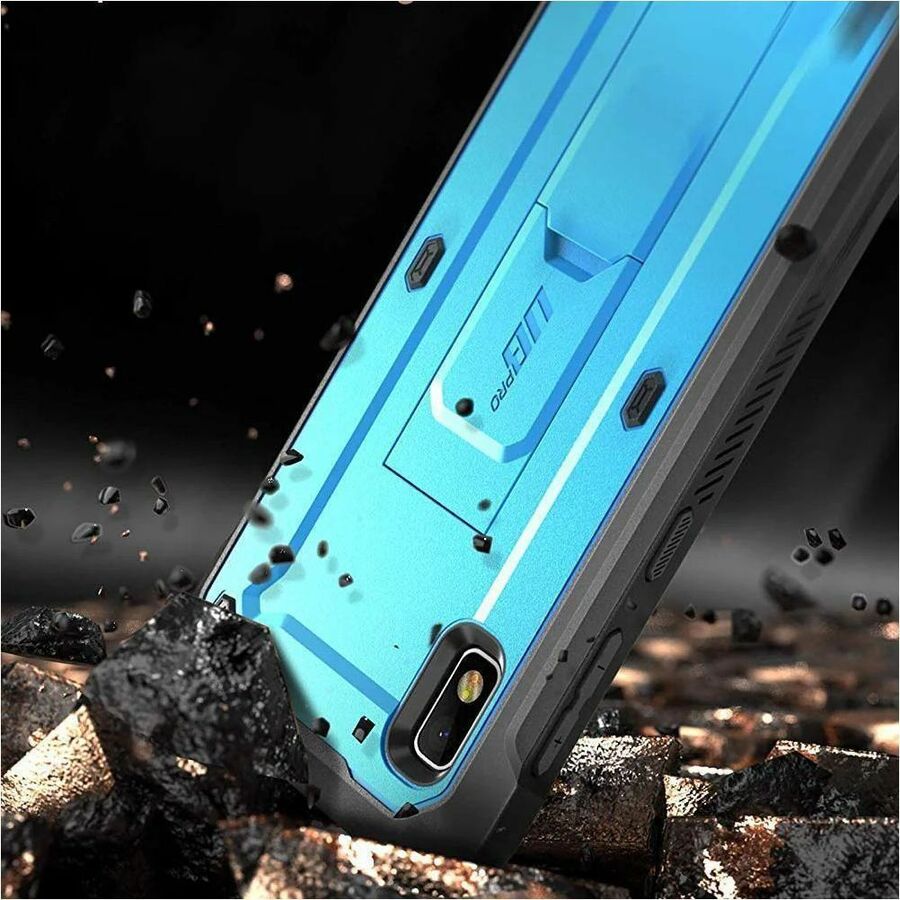SUPCASE Unicorn Beetle Pro Rugged Carrying Case (Holster) Samsung Galaxy A10e Smartphone - Blue