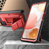 SUP Unicorn Beetle Pro Rugged Carrying Case (Holster) Samsung Galaxy A12 Smartphone - Metallic Red