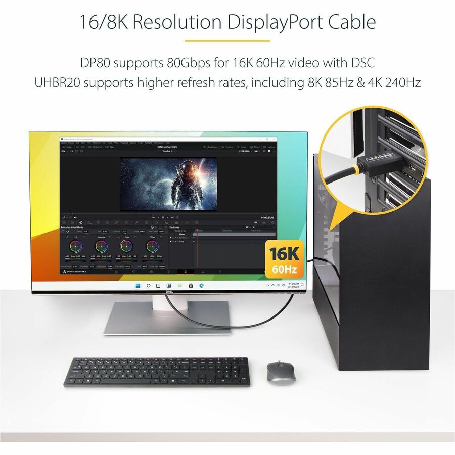 VESA Certified DP 2.1 Cable