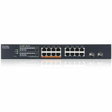 ZYXEL XMG1915-18EP 16-Port 2.5G Multi-Gigabit Smart Nebula Cloud Managed PoE Switch with 2 10G SFP+ Uplinks | 8 PoE+ / PoE++ Ports at 180W | Fanless