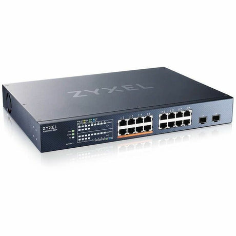 ZYXEL XMG1915-18EP 16-Port 2.5G Multi-Gigabit Smart Nebula Cloud Managed PoE Switch with 2 10G SFP+ Uplinks | 8 PoE+ / PoE++ Ports at 180W | Fanless