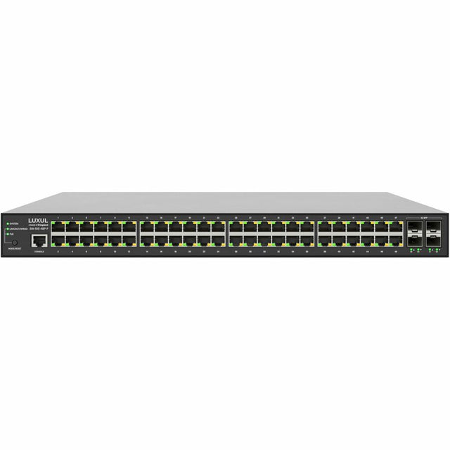 Luxul 1Gb L2/L3 Managed Switch - 48 PoE+, 4 SFP Front-Facing Ports - TAA Compliant