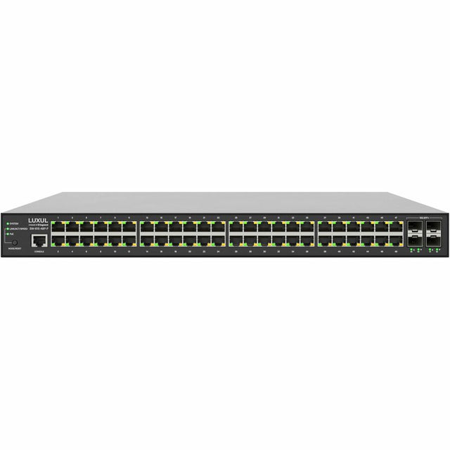 Luxul 1Gb L2/L3 Managed Switch - 48 PoE+, 4 (10G) SFP+ Front-Facing Ports - TAA Compliant