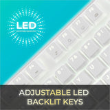 Adesso Multi-OS Illuminated Mechanical Keyboard With CoPilot AI Hotkey