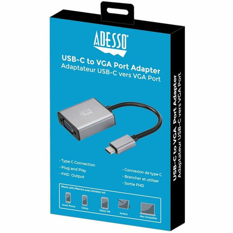Adesso USB-C to VGA Adapter