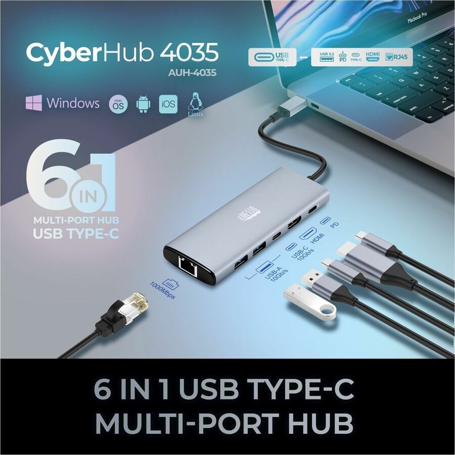 USB C 6IN1 Docking Station