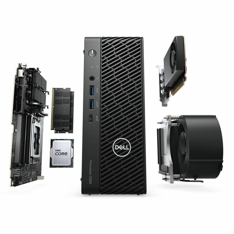 Dell Precision 3000 3280 Workstation - Core i7 14th Gen i7-14700 - vPro Technology - 32 GB - 512 GB SSD - Compact - Black