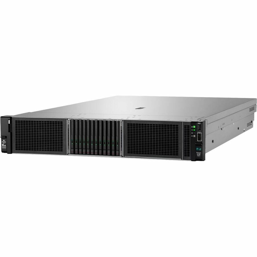 HPE SMART CHOICE ProLiant DL380 G11 2U Rack Server - 1 x Intel Xeon Silver 4510 2.4 GHz - 64 GB RAM - 16 TB HDD - (2 x 8TB) HDD Configuration - Serial ATA/600, 12Gb/s SAS Controller