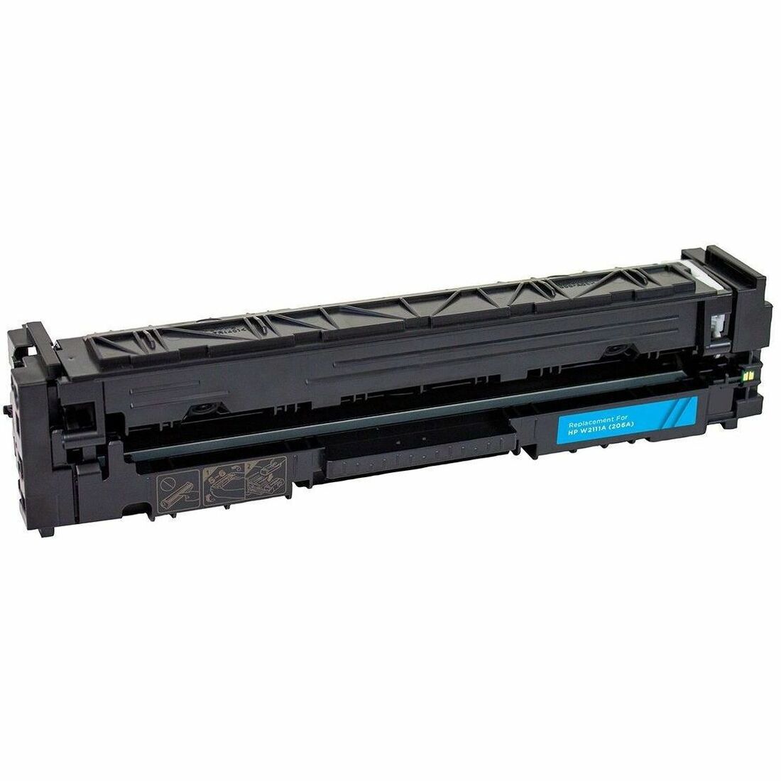 V7 Remanufactured Toner Cartridge for HP W2111A - Color Laser - Cyan - 1250 Pages.