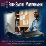 18 Port Gigabit PoE+ Switch