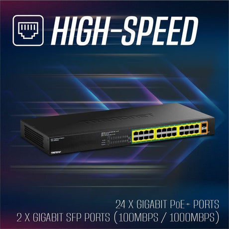 26 Port PoE+ Switch