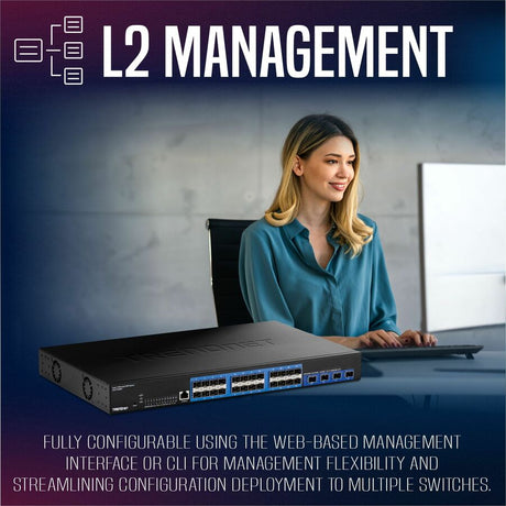 28 Port Layer 2 Switch