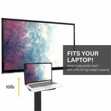 Chief Fit Mobile Cart - For 55-89 Inch Interactive Displays - Height Adjustable TV Mobile Cart - Black