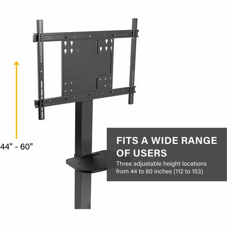 Chief Fit Mobile Cart - For 55-89 Inch Interactive Displays - Height Adjustable TV Mobile Cart - Black