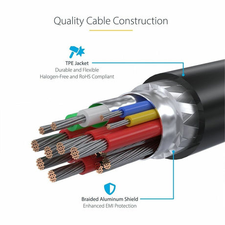 StarTech.com 10ft USB-C Charging Cable, USB-IF Certified USB C Cable, 240W PD EPR, USB 2.0 Type-C Laptop Charger Cord, TPE Jacket, M/M