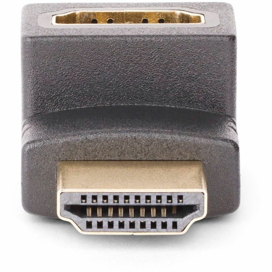 StarTech.com Down Angle HDMI 2.0 Adapter, Male to Female, Vertical 90-Degree Angled HDMI Port Saver, 4K 60Hz, High Speed HDMI Connector Extension