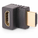 StarTech.com Down Angle HDMI 2.0 Adapter, Male to Female, Vertical 90-Degree Angled HDMI Port Saver, 4K 60Hz, High Speed HDMI Connector Extension
