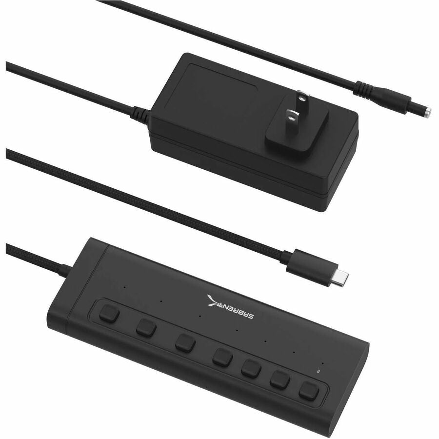 Sabrent USB C Hub 7-Port 48W Powered Hub