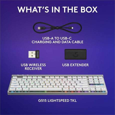 G515 LIGHTSPEED TKL Linear Wht