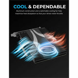 Sabrent 4-Drive M.2 NVMe SSD to PCIe 4.0 x16 Bifurcation Adapter Card with Active Cooling