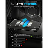 Sabrent 4-Drive M.2 NVMe SSD to PCIe 4.0 x16 Bifurcation Adapter Card with Active Cooling