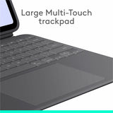 Logitech Combo Touch iPad Pro 13-inch (M4)(2024) Keyboard Case - Detachable backlit keyboard with kickstand, comfortable typing, multi-use mode - Graphite