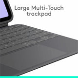 Logitech Combo Touch iPad Pro 11-inch (M4)(2024) Keyboard Case - Detachable backlit keyboard with kickstand, comfortable typing, multi-use mode - Graphite