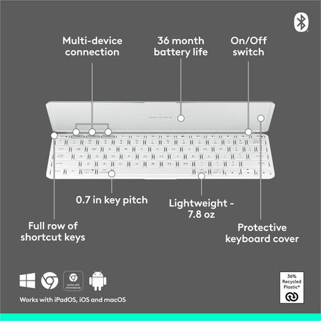 Logitech Keys-To-Go Pale Grey