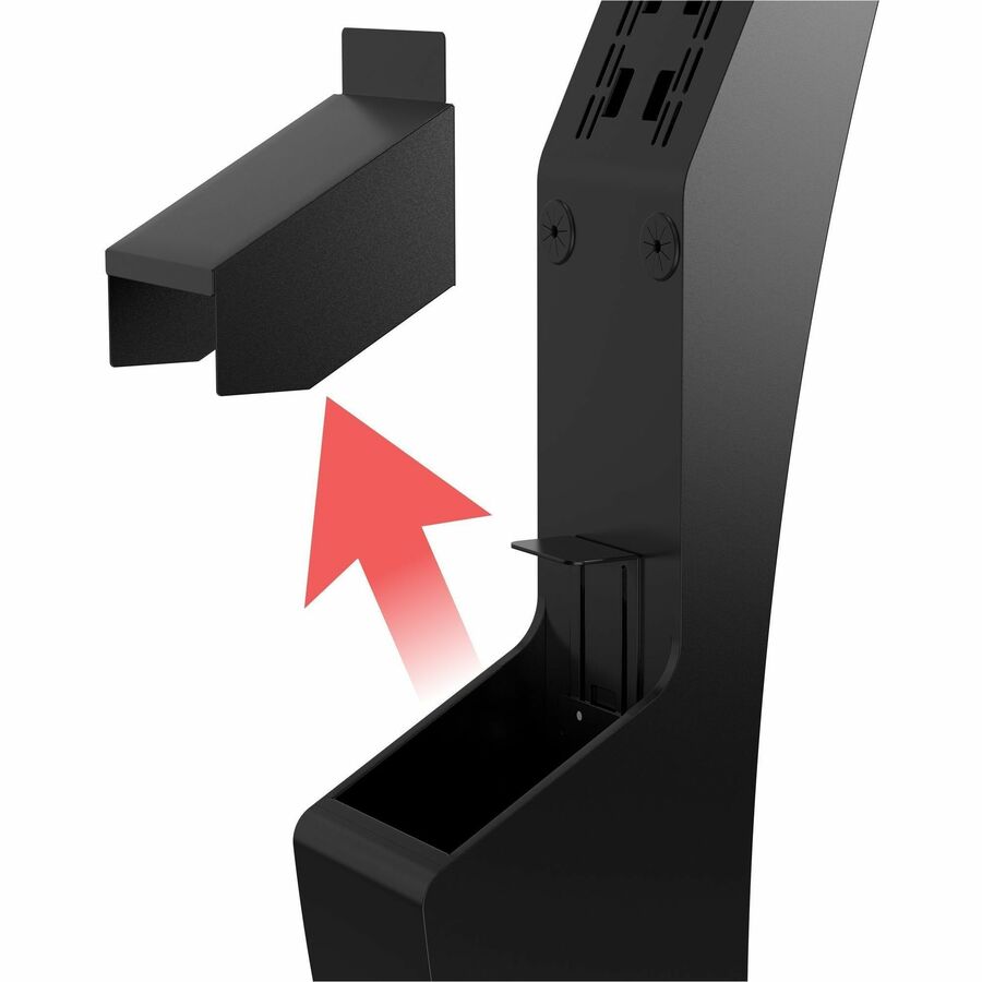 CTA Digital Sleek Floor Stand with Printer Slot for Touchscreen Monitors and Other Displays