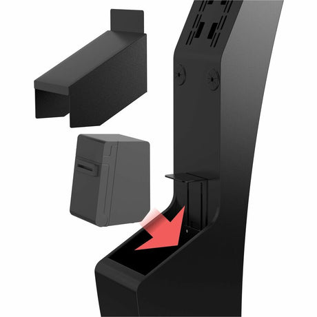 CTA Digital Sleek Floor Stand with Printer Slot for Touchscreen Monitors and Other Displays