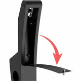 CTA Digital Sleek Floor Stand with Printer Slot for Touchscreen Monitors and Other Displays